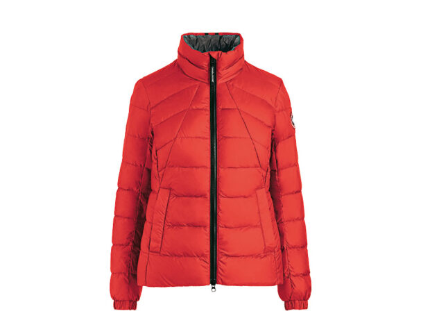 piumino-roso-Canada-Goose