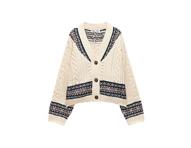 zara cardigan