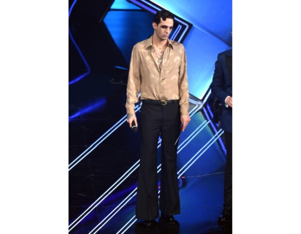 Achille Lauro look 2 Gucci finale Sanremo 2021