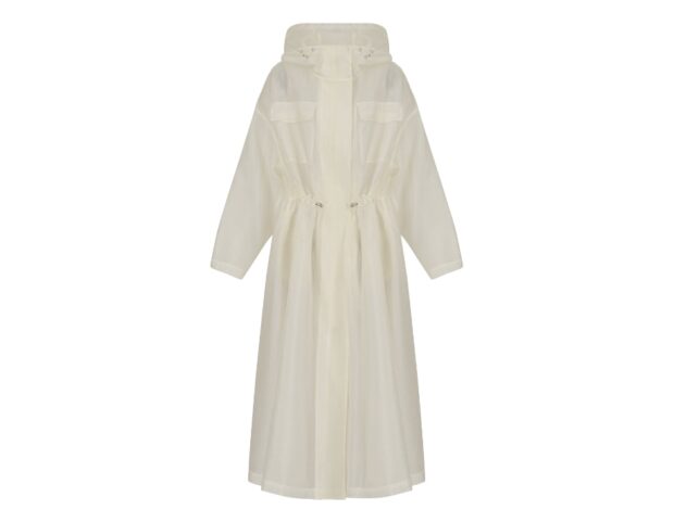 Emporio armani trench bianco seta