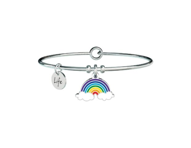 bracciale con charms arcobaleno Kidult