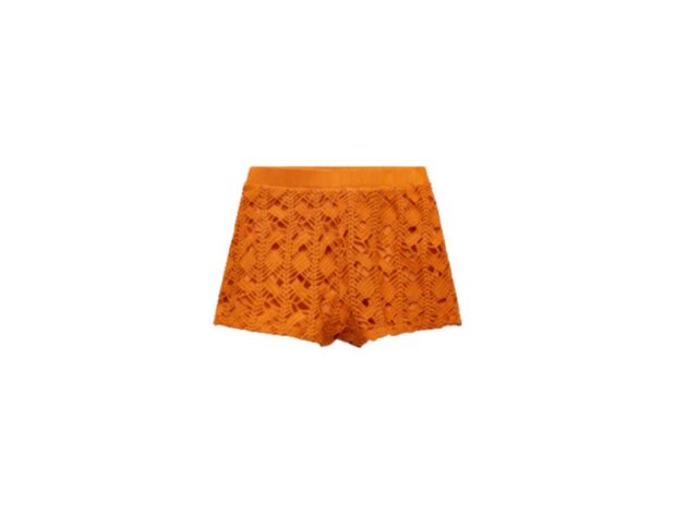 zara shorts crochet