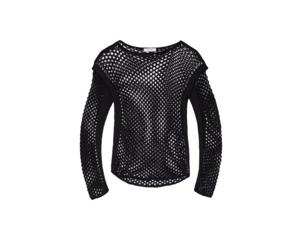 Tesei- maglia nera crochet