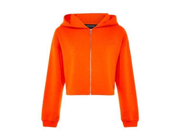 Primark_FW21_Orange Cropped Zip Up Hoodie £10, €12