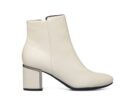 Tronchetti colore bianco con zip laterale