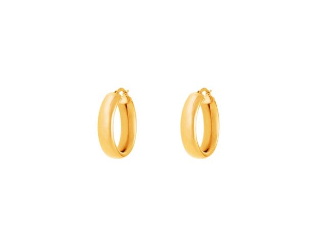 Orecchini-a-cerchio-plain-gold-Stroili-€-259