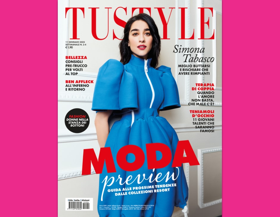 Simona Tabasco in copertina Tustyle