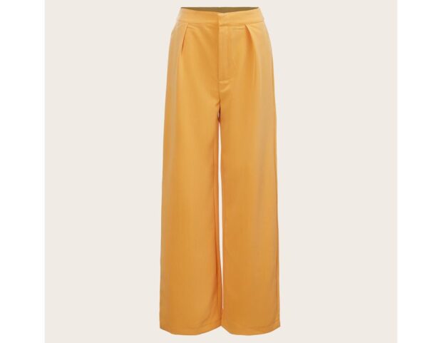 Cecilia Rodriguez X SHEIN Pantaloni dritti dettagli pieghettati