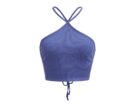 Cecilia Rodriguez X SHEIN Top halter con lacci bustier