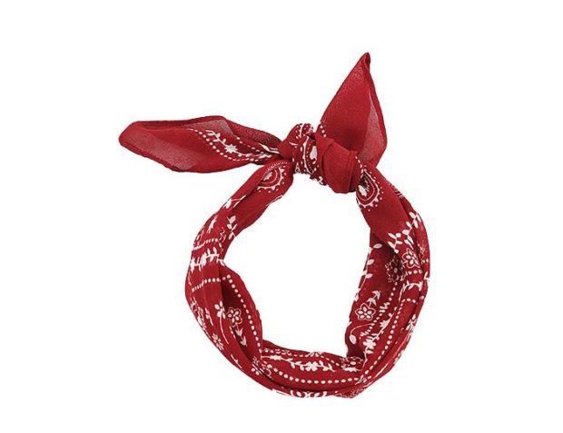 Bandana stampa paisley da annodare tra i capelli