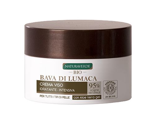  Bava di lumaca pura e aloe: Crema Viso Idratante Intensiva  NATURAVERDE BIO € 12,60